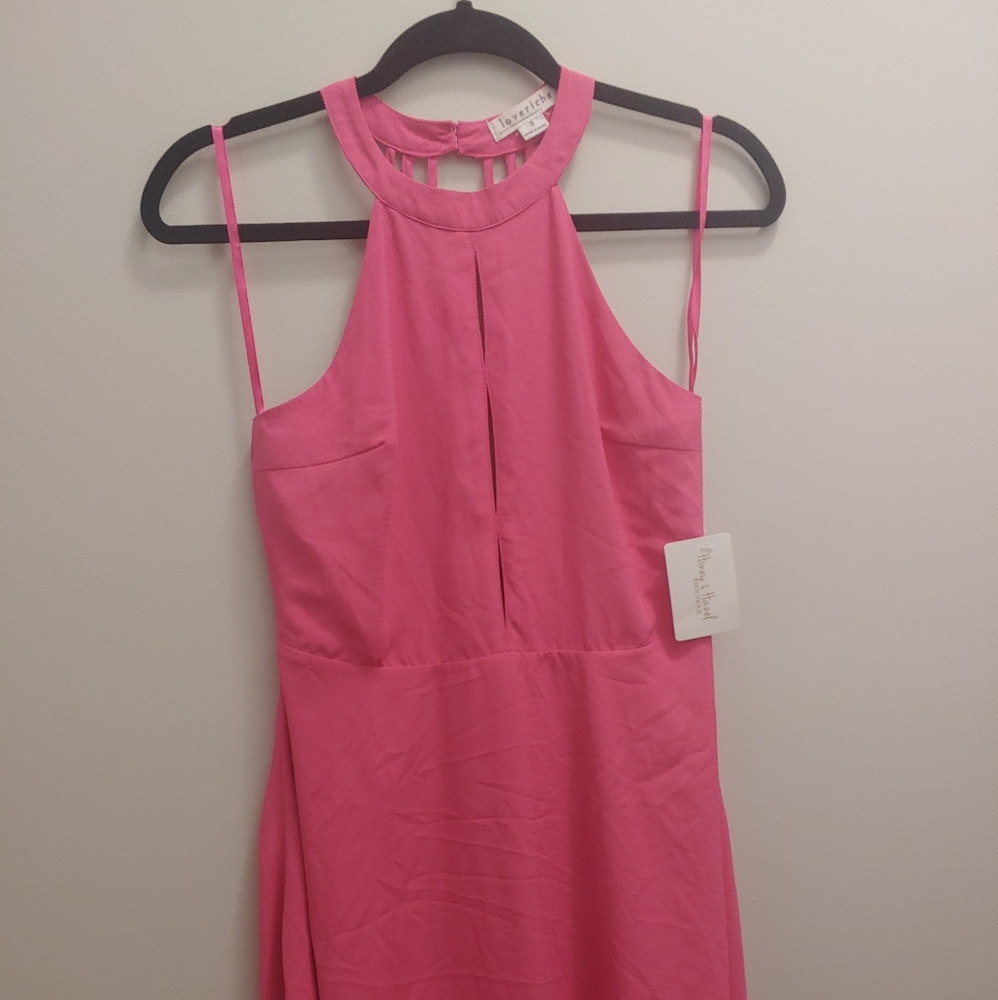 Back detail dress Fuchsia
